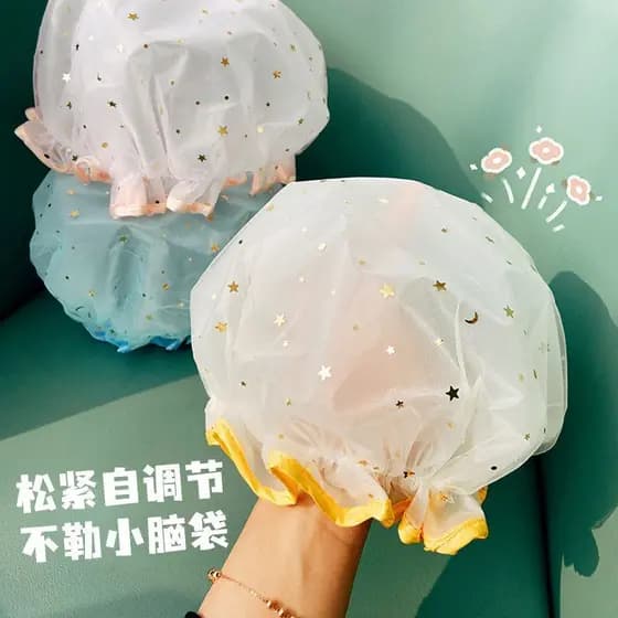 2026 novo estilo dupla camada touca de banho do bebê à prova dwaterproof água banho dedicado bebê crianças casa feminino