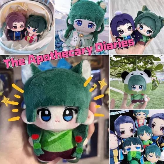 10cm The Apothecary Diaries Chaveiro Com Pingente De Algodão De Pelúcia Anime Mao Jinshi Bonecos Decorativos Peri