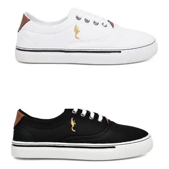Tênis Clássico Casual Feminino Colorido Polo Blu Com 2 Pares
