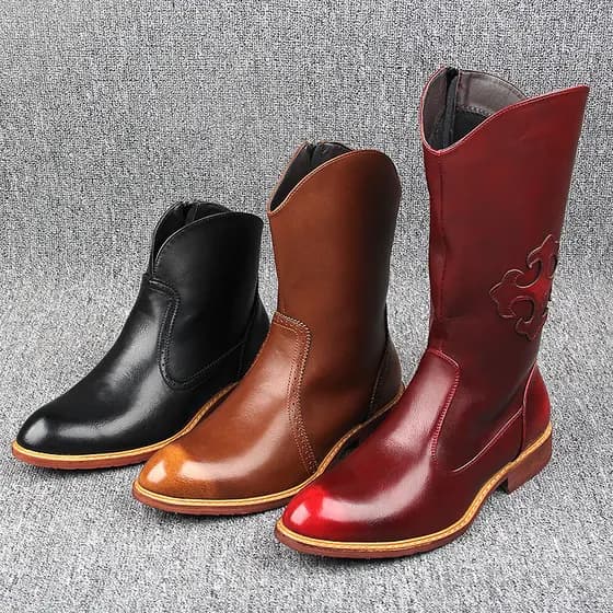 W inverno forro de lã botas longas cavaleiro botas masculinas botas altas botas de equitação na moda botas masculinas au