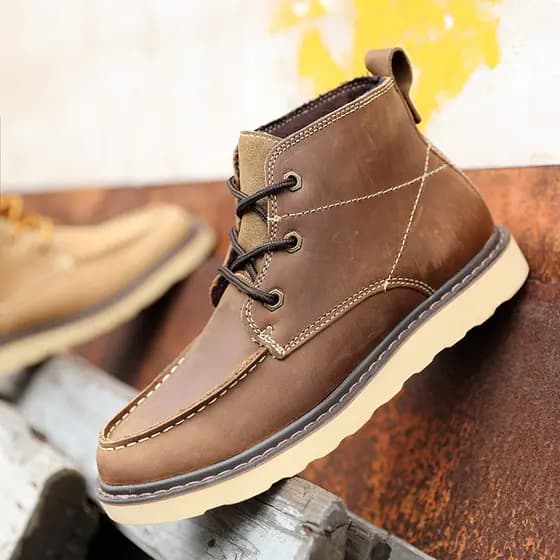 Botas Martin de couro genuíno genuíno Botas masculinas britânicas Botas gerais retrô Botas curtas da moda Botas feminina