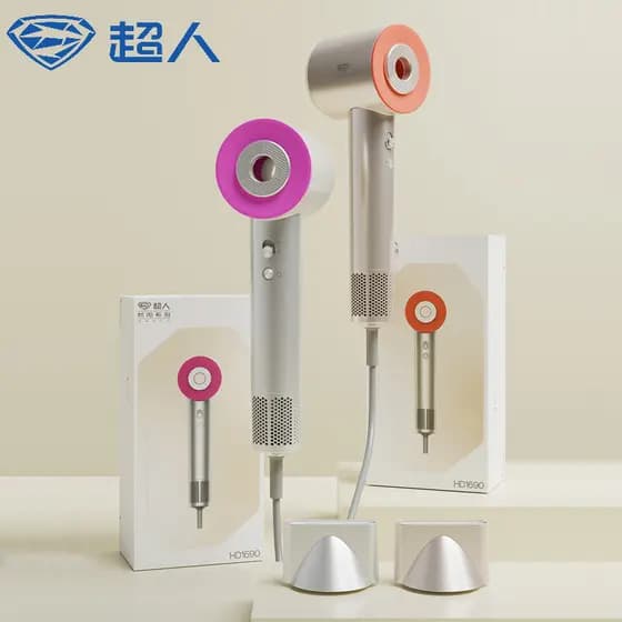 Superman Hangyang Secador de cabelo 1690 oco sem folhas temperatura constante íon negativo secador de cabelo alta veloci
