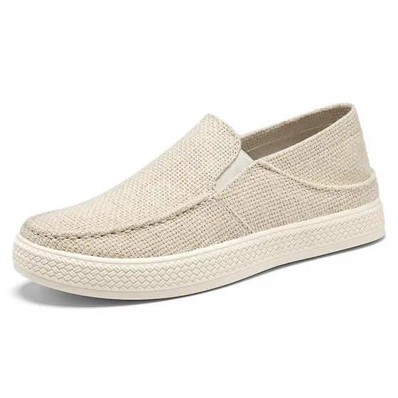 Sapatos de pano High-End tênis de verão masculino baixo-Top Retro tênis verão tecido refrescante masculino leve Casual