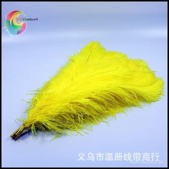 Fabricante de Yiwu vende penas de avestruz em vários tamanhos e cores para apresentações de palco e decoração de casa, p