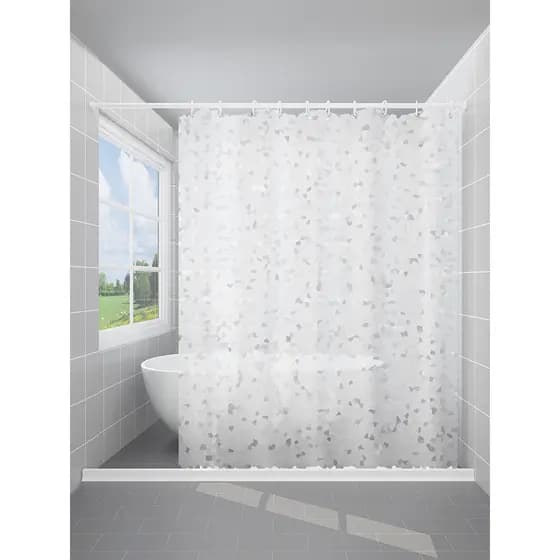 Cubo de água eva toalete sem perfuração cortina de chuveiro haste conjunto cortina de chuveiro transparente cortina de p