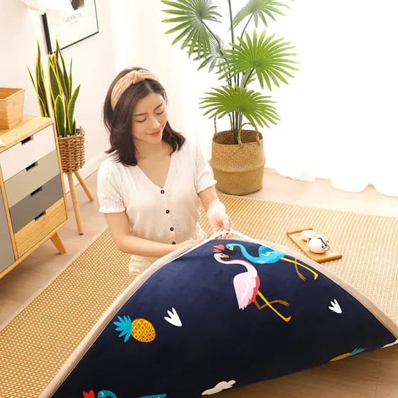 Tapete de vime japonês dupla face Tatami tapete engrossado legal colchão Kang inverno verão dupla utilização quarto sala