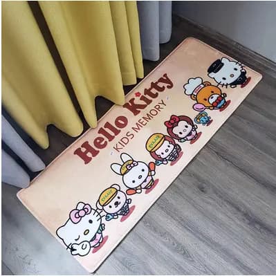 Bonito dos desenhos animados pé tapete de porta do banheiro do agregado familiar antiderrapante porta do banheiro absorv