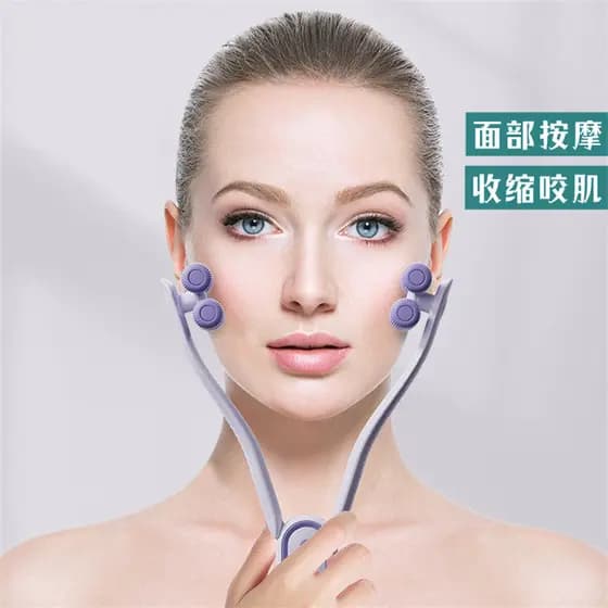 Rolo facial massageador ferramenta de beleza facial pequeno massageador VV ferramenta útil para mordida treinamento musc