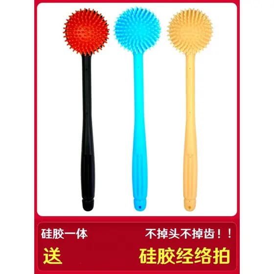Martelo de massagem Manual batendo vara massageador Silicone meridiano saúde Pat corpo inteiro Universal coluna Cervical