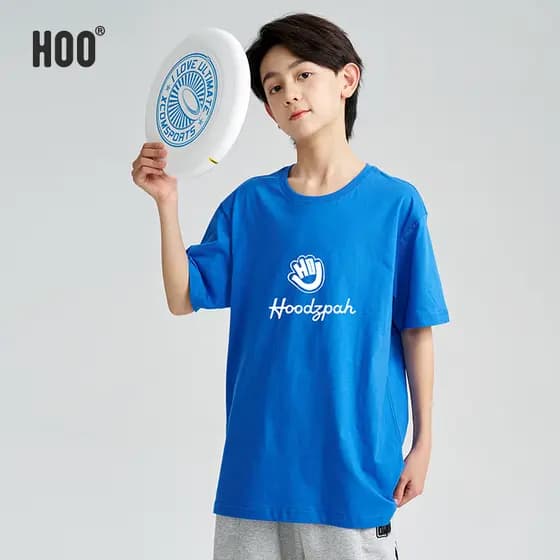 Hoo meninos camiseta de manga curta adolescentes verão na moda topos estudantes do ensino médio meia manga em torno do p