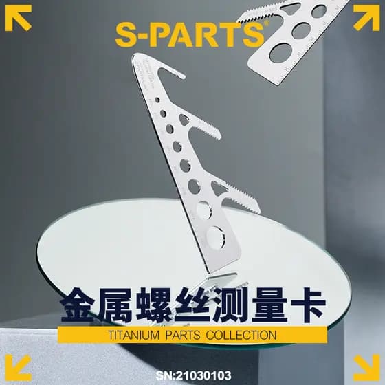 S-PARTS Material metálico Medição de parafuso Rosca de fixação Régua de medição Dispositivo de medição de passo Pinça St