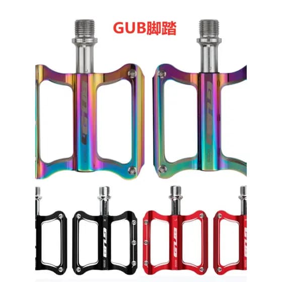 GUB Liga de Alumínio Galvanoplastia Rolamento Colorido Pedal de Bicicleta Mountain Bike Road Bike Pedal Universal