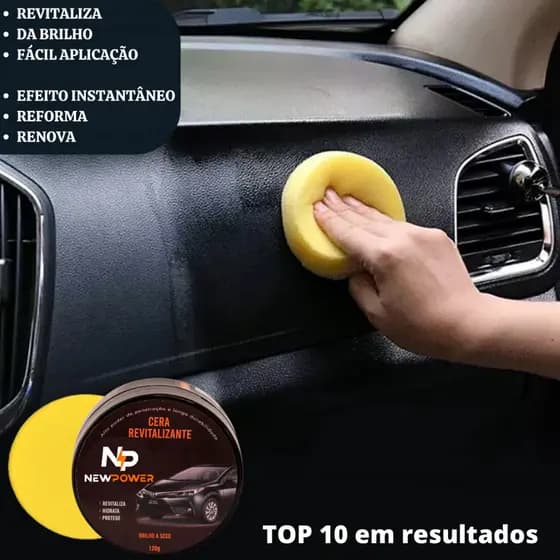 Revitalizador Cera de Plásticos NewPower Renova Parachoque o melhor e Envio Rápido Garantido J007
