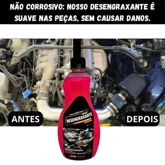 Removedor Para Sujeira Pesada, Desengraxante Mágico 500 ml Remove graxas, sujeira pesada New Power JA2220