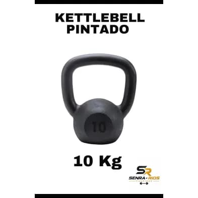 Kettlebell Pintado 10 KG Academia Crossfit Casa GYM