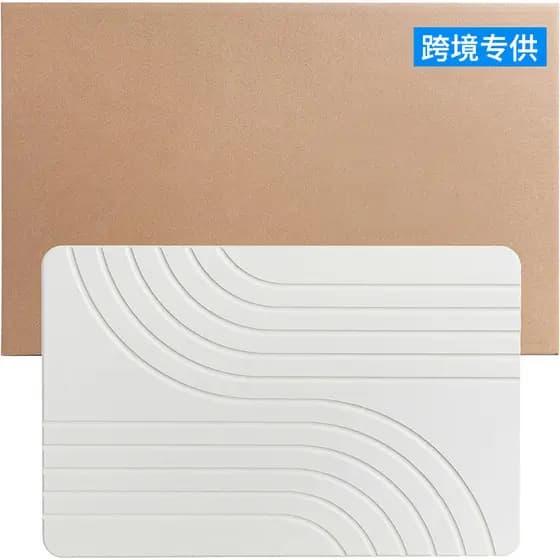 Tapete para pés de banheiro, tapete duro absorvente de terra diatomácea, banheiro doméstico, antiderrapante, tapete duro