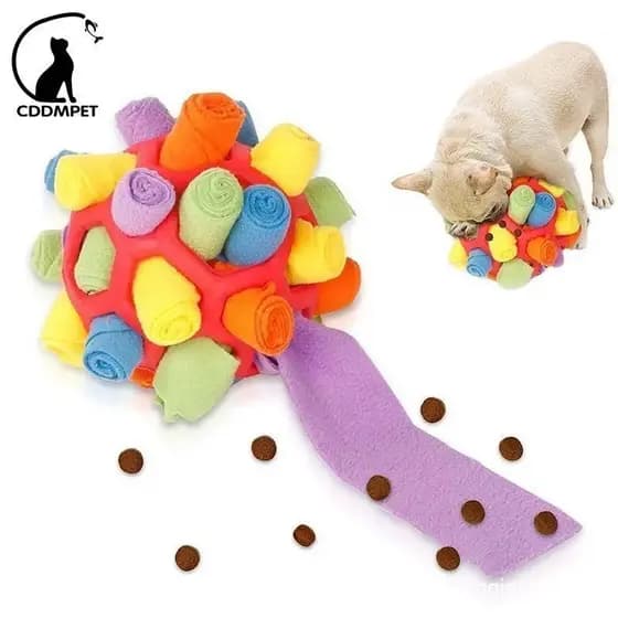 Brinquedos Interativos Bola Cachorro Para Cães Animais Treinamento Cheiro Nariz Farejar De Mastigar