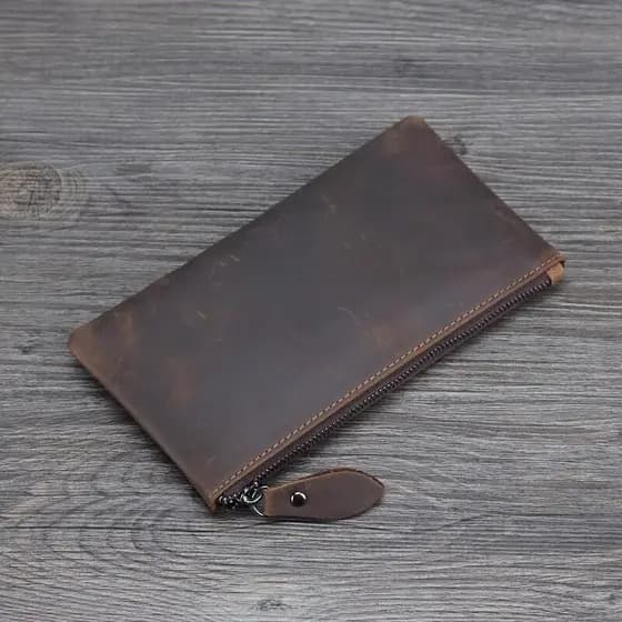 carteira masculina com ziper carteira masculina Carteira masculina ultrafina carteira longa carteira simples com zíper c