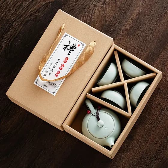 2026 novo produto forno fixo Kung Fu viagem conjunto de chá cerâmica conjunto completo ao ar livre portátil conjunto chá