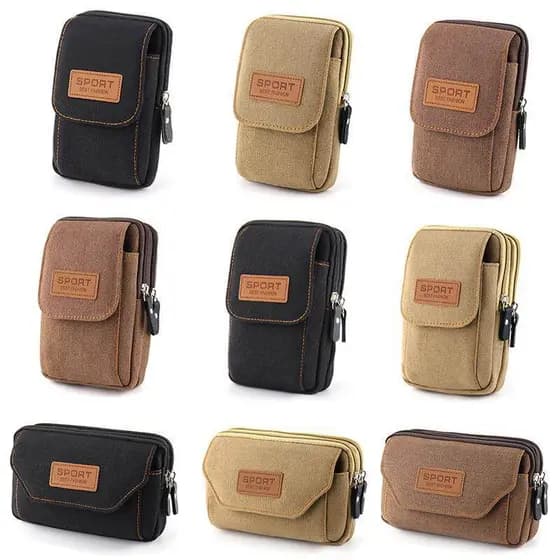 Lona FIX saco de cintura do telefone móvel masculino usar cinto saco do telefone móvel pendurado saco multifuncional cin