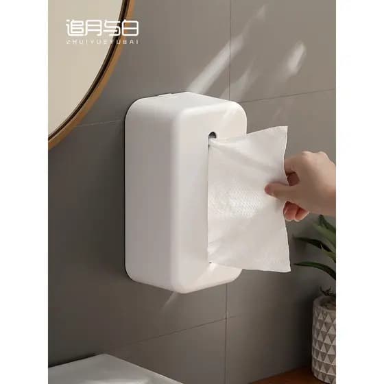 Caixa de tecido higiênico cozinha rolo caixa de tecido doméstico caixa de tecido higiênico sem perfuração lavatório rost