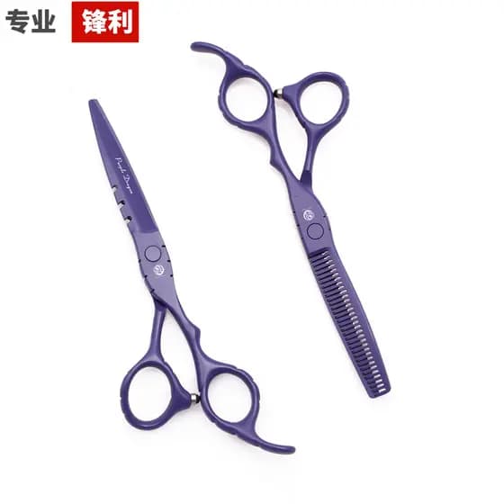 Roxo dragão roxo tesoura de corte de cabelo doméstico estilista dedicado franja tesoura desbaste tesoura de cabeleireiro