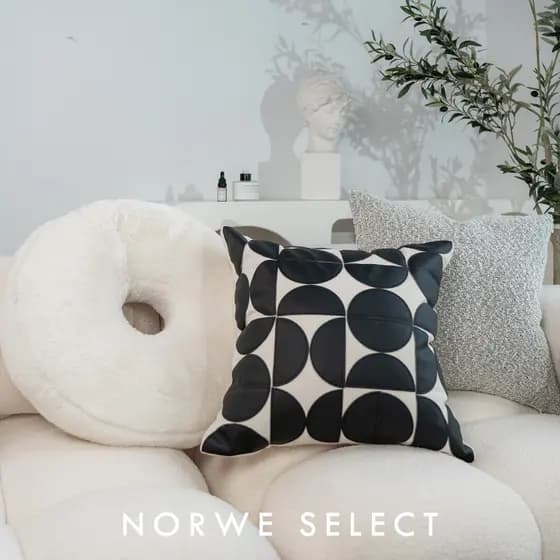 NORWE travesseiro moderno simples estilo nórdico fronha High-End Hotel sala de estar sofá almofada modelo decoração do q