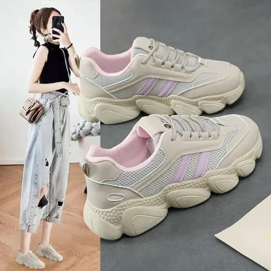 Daddy Shoes Mulheres 2026 Primavera Novo Estilo Forrest Gump Sapatos Esportivos Mulheres Sapatos Casuais Estudantes do E