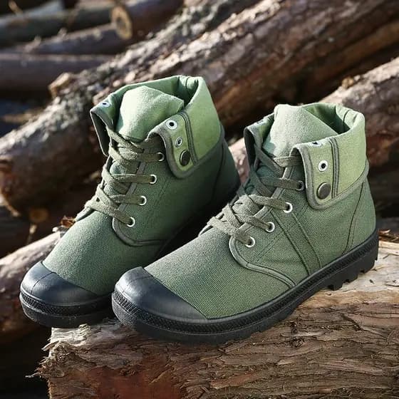 Sapatos de lona de alta qualidade masculinos camuflagem Martin botas macacão britânico flangeando botas da moda sapatos