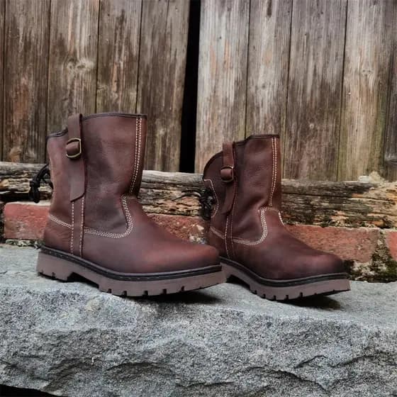 Botas de couro de alta qualidade de camada superior Real capa botas de equitação botas de ciclismo botas de motocicleta