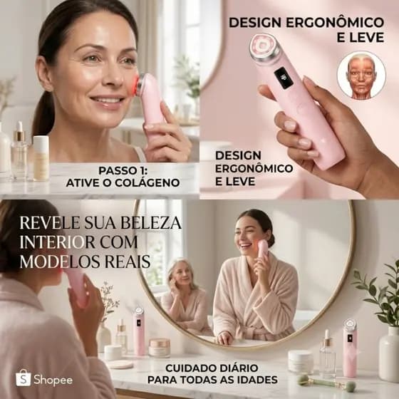 Massageador Facial Age-R Booster Pro Pink Medicube