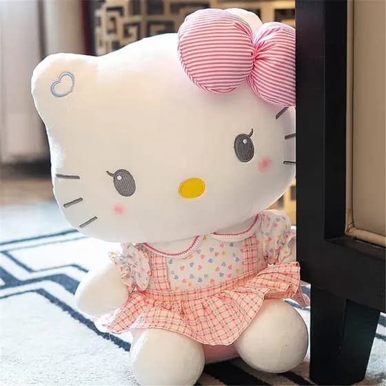 Duas lindas bonecas de pelúcia Hello Kitty rosa de 20/30/50cm, adequadas para estudantes, fãs de anime e fãs da Sanrio K
