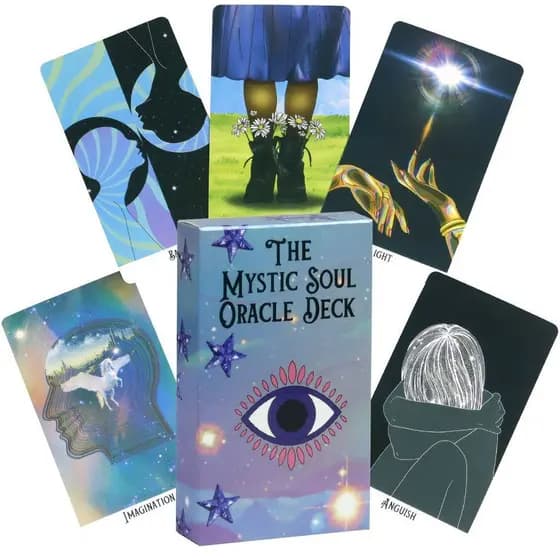 Estoque pronto 10.3*6cm Mystery SOUL ORACLE Card Inglês Jogo de tabuleiro Jogo de cartas O MYSTIC SOUL ORACLE DECK