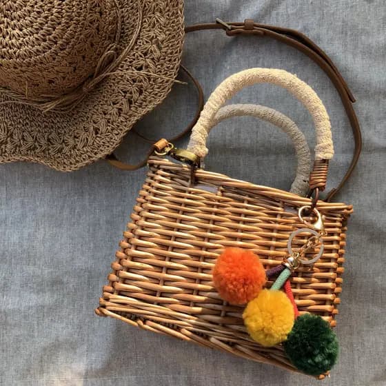 Bolsa bolsa feminina 2018 novo estilo ins mesmo estilo bolsa de palha cesta tecida à mão Rattan bolsa pequena quadrada b