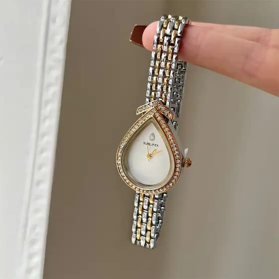 relogio feminino pequeno relogio feminino luxo Moda temperamento senhoras corrente relógio feminino requintado Gypsophil