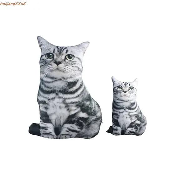 HUIJIANG Almofada Simulação Gato Cintura Bonito Criativo 30/50cm Cochilando 3D Lance Travesseiro