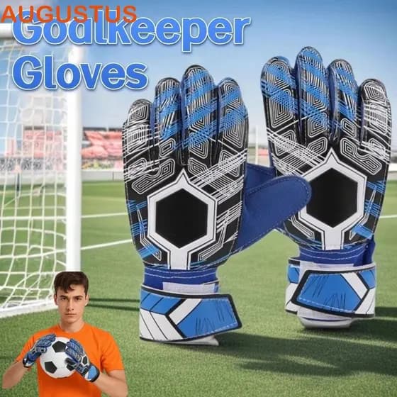 Luvas De Goleiro AUGUSTUS , Futebol De Látex Duráveis Com Proteção Para Os Dedos , Espessadas