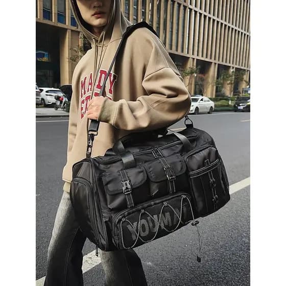 Saco de viagem grande capacidade saco de ginásio feminino saco de treinamento esportivo multifuncional portátil mochila