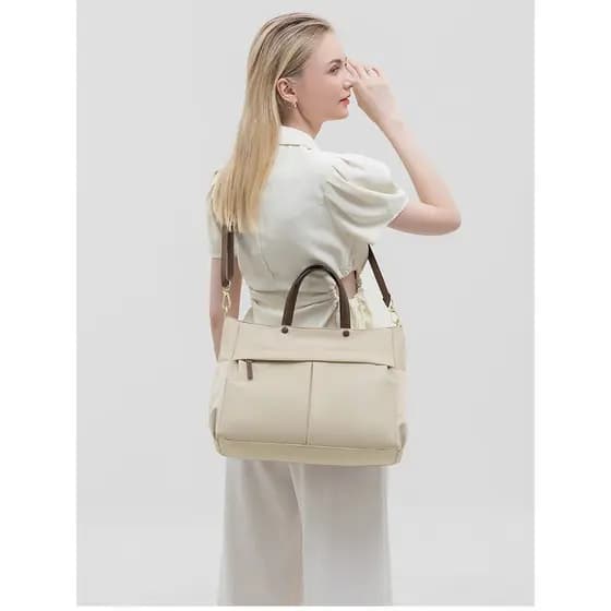 Bolsa de viagem feminina 2026 novo estilo bolsa feminina ombro Crossbody high-end moda à prova de choque 47cm Notebook 4