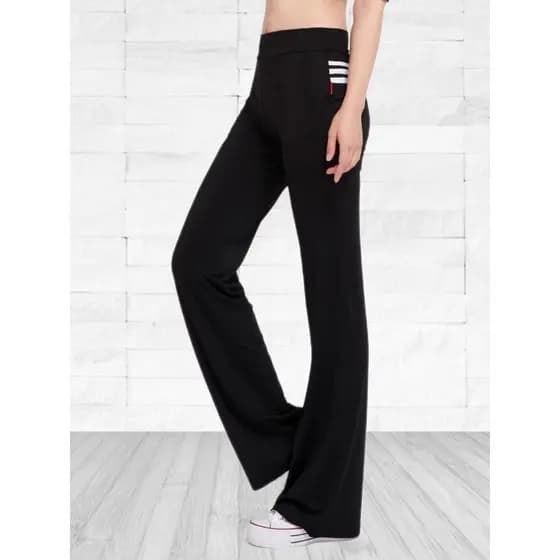 Haozhou 2025 novo estilo Yoga Wear dança aeróbica calças de dança quadrada calças de exercício de secagem rápida Fitness