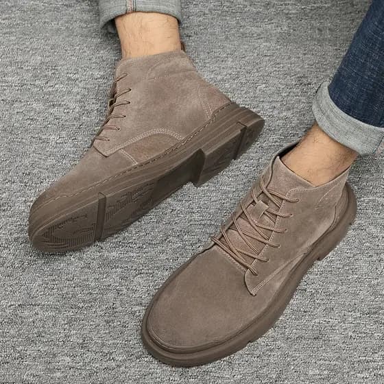 2022 novo estilo Martin botas masculinas Mid-High-Top botas estilo britânico moda All-Match macacão Retro Casual sapatos