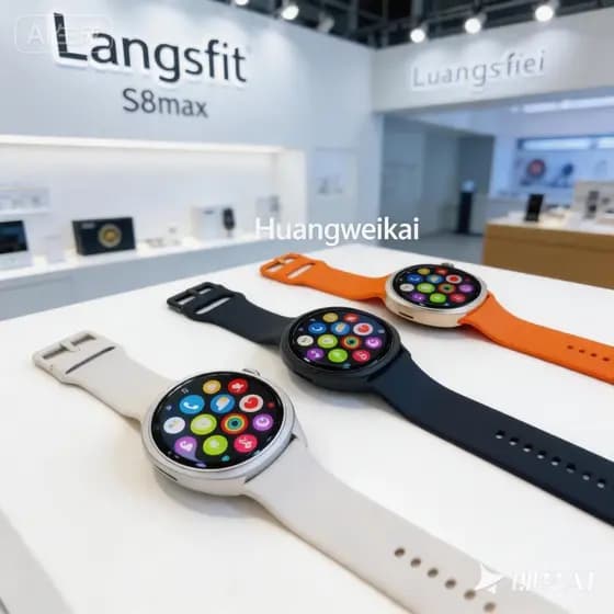 Smartwatch Relógio Inteligente s8 max Para Galaxy Watch Ultra 8 Carregamento Sem Fio BT Chamada Homem Mulher vs s8 hk
