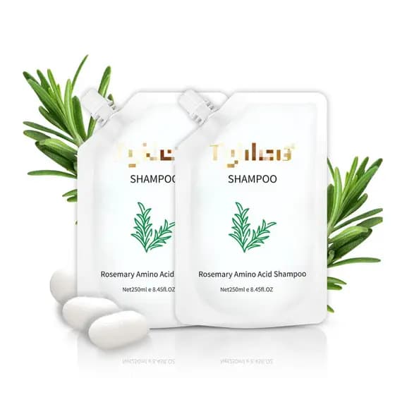 Shampoo anti-queda de cuidados diários, alecrim, espuma de limpeza suave, shampoo rico, brilho eficaz do cabelo, shampoo