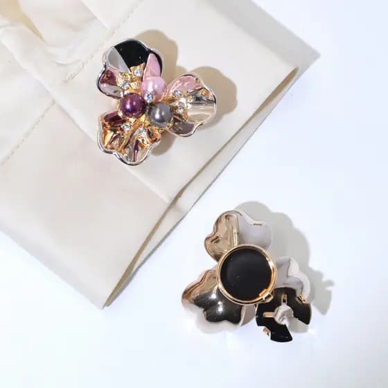 5 Pçs Luxo Strass Botão Cobre Fechos De Tartaruga Tampas Camisa Abotoaduras Acessórios De Decoração De Roupas