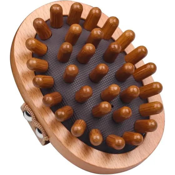 Pente de Massagem de Madeira, Ferramenta de Massagem para Corpo e Couro Cabeludo, Massageador de Pontos de Pressão, Pent