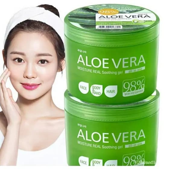 Gel Hidratante Realhing de 95% de Aloe Vera para o Rosto Kwailnara