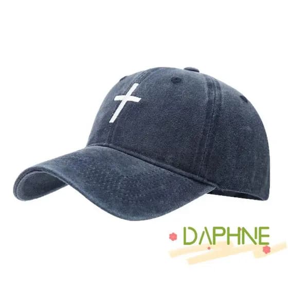 Boné De Beisebol DAPHNE , Casual Respirável Com Pico , Protetor Solar Ajustável Bordado Cruzado Hip Hop Chapéu