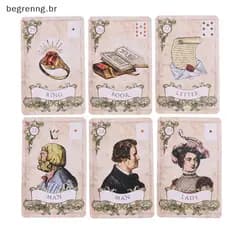 begrenng Estilo Antigo Lenormand Oracle Card Party Profecia Jogo De Tabuleiro De Adivinhação br
