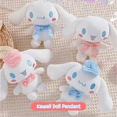 Kawaii Sanrio Brinquedo De Pelúcia Cinnamoroll Plushies Chaveiro Fofo Boneco Macio Presente Para Crianças