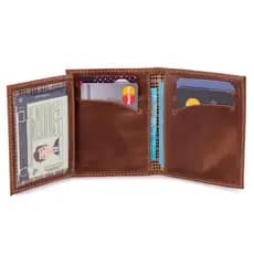 Carteira Pequena Para Cartões/cnh/cédulas Couro Legítimo